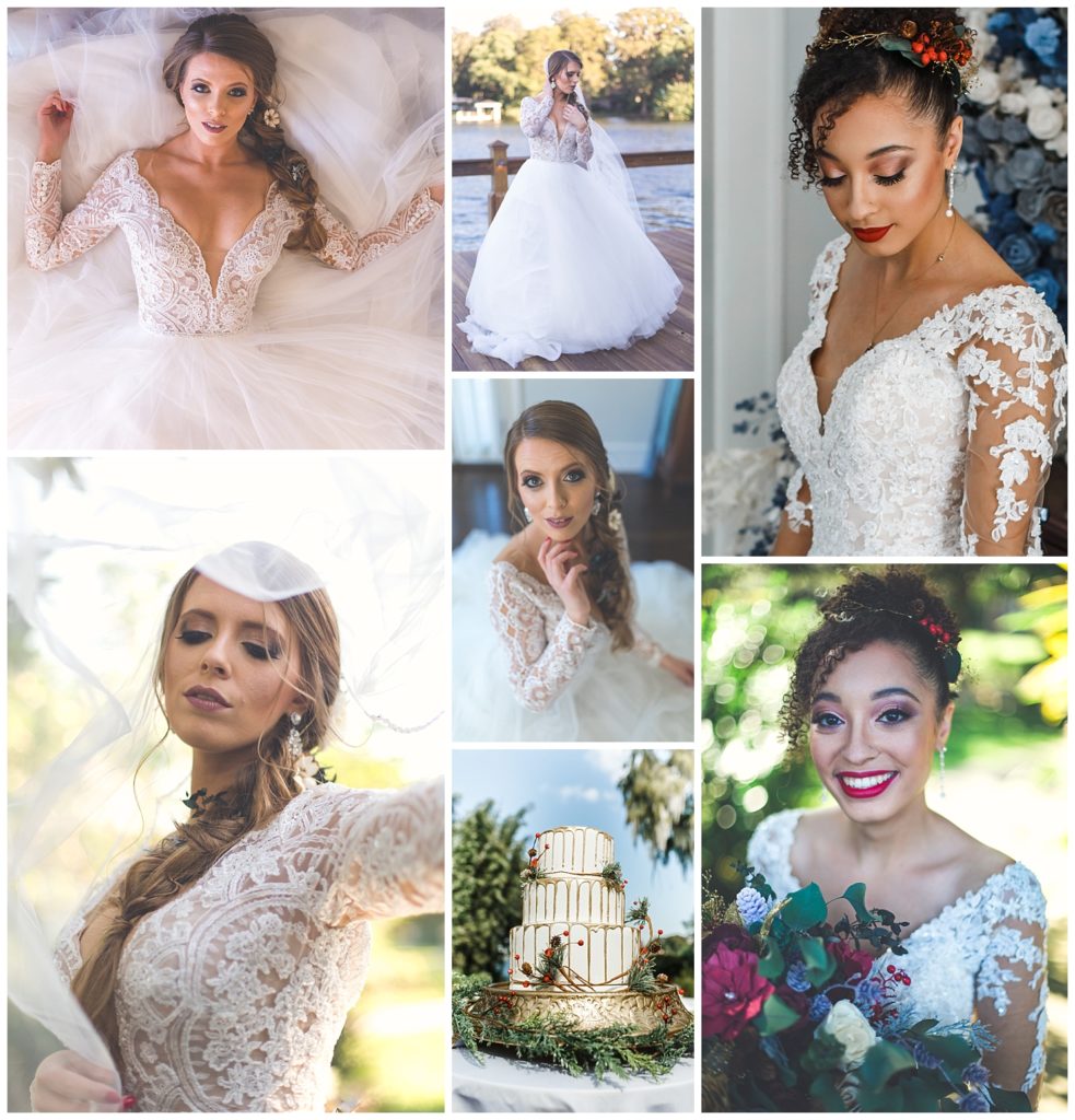 beautiful brides at the Capen House Styled Shoot